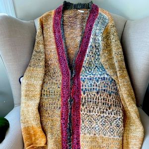 Free people long sweater. Size large